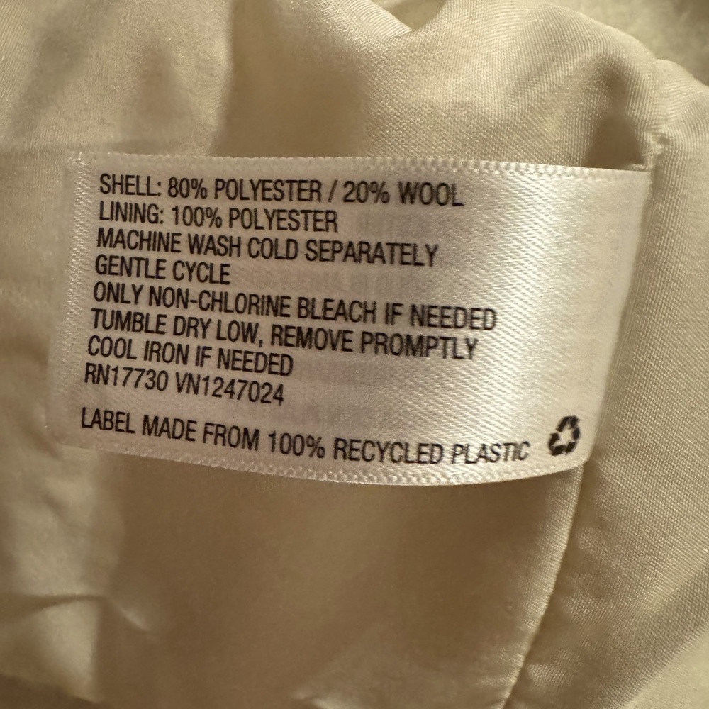 Universal Thread Oversized Ivory Wool-Blend Shacket - Picture 6 of 7